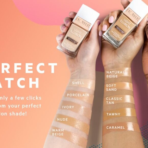 NEW Flower Beauty Light Illusion Foundation Soft Sand M2 Drew Barrymore - Picture 5 of 6